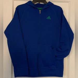 Adidas zip up hooded jacket